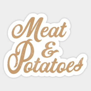 Meat & Potatoes Simple Holiday Food Sticker